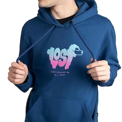 Blusão de Moletom com Capuz Lost Sheep Texture - Masculino - Foto 3