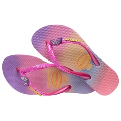 Chinelo Havaianas Kids Slim Glitter II - Infantil - Foto 2