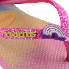 Chinelo Havaianas Kids Slim Glitter II - Infantil - Foto 4