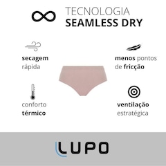 Calcinha Lupo sem Costura Caleçon Cintura Alta Loba - Feminina - Foto 3