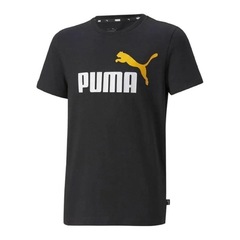 Camiseta Infantil Puma Essentials Two-Tone Logo 586985-54 - Foto 1