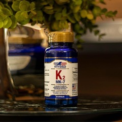 Vitamina K2 MK-7 (Menaquinona-7) 100mcg Vitgold - 60 Cápsulas - Foto 4