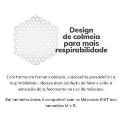 Suporte para Filtro de Máscara Fiber Knit 3D E96 - Foto 4