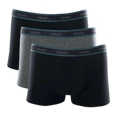 Kit Cueca Boxer Mash Elast Bord - 3 unidades - Adulto - Foto 1