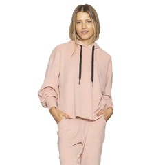 Blusão com Capuz Run More Fleece - Feminino - Foto 2