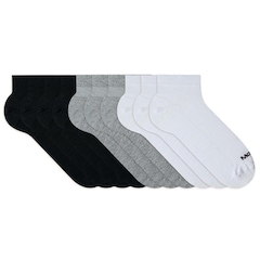 Kit Meias Sapatilha Mash Algodão Esportiva - 10 Pares - Adulto - Foto 1