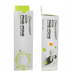 Bola de Ping Pong Gold Sports Brasport 3 Estrelas - 3 unidades - Foto 2