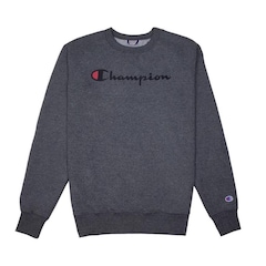 Blusão de Moletom Champion Logo Ink Script - Masculino - Foto 1