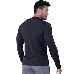 Kit de Camisas Térmica Segunda Pele Performance Moda Manga Longa com Proteção Solar 50+ - 3 Unidades - Masculina - Foto 5