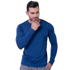 Kit de Camisas Térmica Segunda Pele Performance Moda Manga Longa com Proteção Solar 50+ - 3 Unidades - Masculina - Foto 4