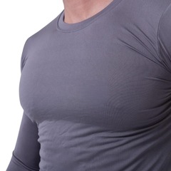 Kit de Camisas Térmica Segunda Pele Performance Moda Manga Longa com Proteção Solar 50+ - 3 Unidades - Masculina - Foto 4
