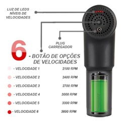Massageador Elétrico Muscular Gold Sports Powe Relaxante - Bivolt - Foto 7