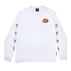 Camiseta Santa Cruz Manga Longa Street Creep Hand - Masculina - Foto 1