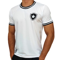 Camisa Botafogo Jacquard Branca RetrôMania - Masculino - Foto 1