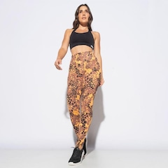 Calça Legging Honey Be Fitness Estampada Oncinha - Feminina - Foto 2