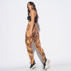 Calça Legging Honey Be Fitness Estampada Oncinha - Feminina - Foto 4