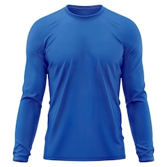 Camiseta Manga Longa Adriben Dry Fit Proteção Solar UV 50/ Treino Academia - Masculina - Foto 1