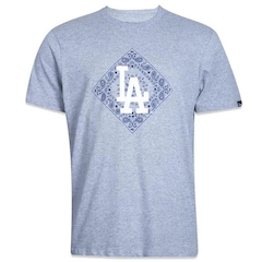 Camiseta New Era Los Angeles Dodgers MLB Street Paisley - Masculina - Foto 1