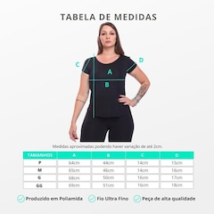 Camiseta Dellas Fit Dry Fit Manga Curta Baby Look Tshirt Básica Lisa Academia Treino Esporte - Feminina - Foto 3