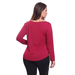 Camiseta Dellas Fit Manga Longa Dry Fit Básica Lisa Blusa Academia Treino Esporte - Feminina - Foto 2