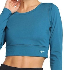 Blusa Cropped Mizuno Manga LogaSoul Fit - Feminina - Foto 4