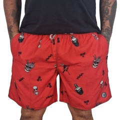 Bermuda Surftrip Red Aliens - Masculina - Foto 2