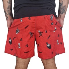 Bermuda Surftrip Red Aliens - Masculina - Foto 3
