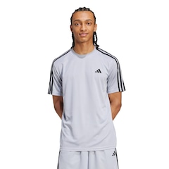 Camiseta Masculina adidas Manga Curta Essentials 3 Listras - Foto 1