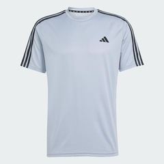 Camiseta Masculina adidas Manga Curta Essentials 3 Listras - Foto 2
