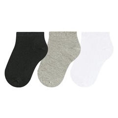 Kit Meias Selene Cano Baixo - 3 Pares - Infantil - Foto 1