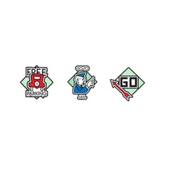 Kit Jibbitz Crocs Monopoly unidades - 3 unidades - Foto 1