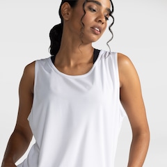 Camiseta Regata Whats Wear Dry Fit Lisa Básica Proteção Solar UV - Feminina - Foto 4