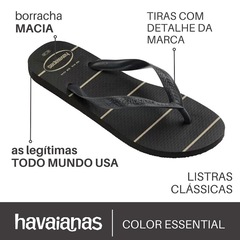 Chinelo Havaianas Color Essential Preto - Masculino - Foto 2