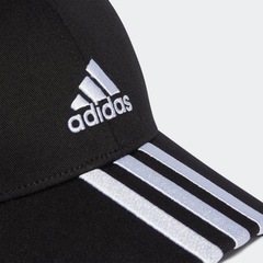 Boné Aba Curva adidas Baseball Sarja Algodão 3-Stripes - Strapback - Adulto - Foto 4