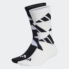 Kit Meias Cano Médio adidas Aeroready Logo Brand Love com 2 Pares - Adulto - Foto 2