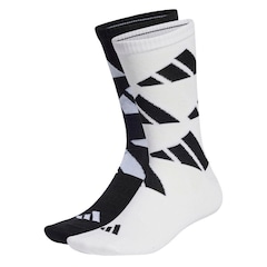 Kit Meias Cano Médio adidas Aeroready Logo Brand Love com 2 Pares - Adulto - Foto 1