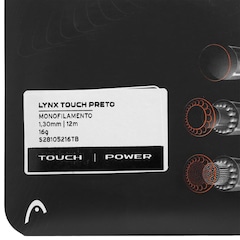 Corda de Raquete de Tênis Head Lynx Touch 16l 1.30mm - Set DLD Individual - Foto 2