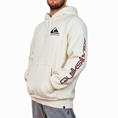 Blusão Moletom Com Capuz Quiksilver Fechado Omni Logo Branco - Masculino - Foto 2