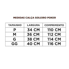 Calça De Goleiro Profissional Poker 6 Futebol Campo Futsal - Foto 5