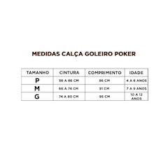 Calça de Goleiro Poker Mundial Junior 5 Futebol Campo Futsal - Infantil - Foto 5