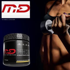 Pré Treino Focus Muscle Definition 159g - Abacaxi - Foto 3