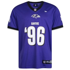 Camiseta Jersey New Era NFL Baltimore Ravens 96 - Masculina - Foto 1