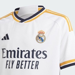 Camisa 1 do Real Madrid 23/24 adidas - Infantil - Foto 5