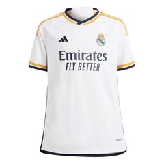 Camisa 1 do Real Madrid 23/24 adidas - Infantil - Foto 1