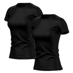 Kit de Camisas Térmica Adriben Dry Fit com Proteção Solar Academia - 2 Unidades - Feminina - Foto 2