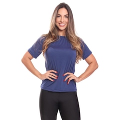 Camiseta Adriben Dry Fit Proteção Solar Uv Térmica Academia - Feminina - Foto 1