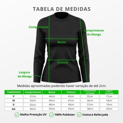 Kit de Camisas Térmica Adriben Dry Fit Manga Longa com Proteção Solar - 3 Unidades - Feminino - Foto 7