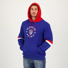 Blusão de Moletom Atlético Madrid com Capuz Futfanatics - Masculino - Foto 1