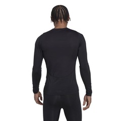 Camiseta adidas Manga Longa Treino Techfit - Masculina - Foto 3
