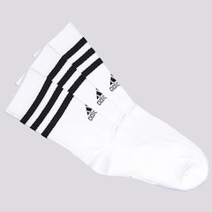 Kit Meia Cano Alto adidas 3S - 3 Pares - - Foto 2